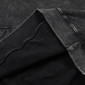 เสื้อฮู้ดดี้สตรีทแวร์ทรงปกติแบบย้อมสีเอซิด รุ่นที่ดีที่สุดประจำปี 2026 สำหรับผู้ชาย ผ้าฝ้ายฟลีซ 100% ระบายอากาศได้ดี สวมหัวแบบพูลโอเวอร์ รับผลิตแบบ OEM แฟชั่นฤดูใบไม้ร่วง - Product Image 4