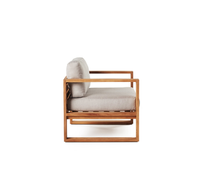 Canapé de jardin moderne en teck massif pour l'extérieur, fauteuil de salon de luxe pour terrasse, hôtel, balcon, salon - Product Image 3