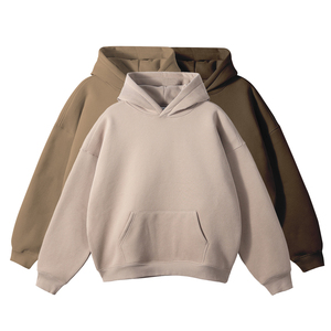 100% Cotton Hoodies Blank <b>Thick</b> <b>Fleece</b> Heavy Weight Oversized Hoodies Custom Print Logo Men's Hoodies & Sweatshirts - Product Image 5