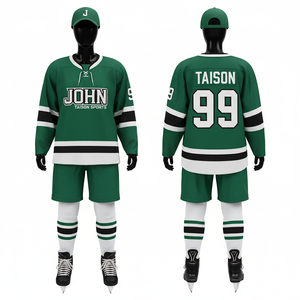 Uniforme de Hockey sobre Hielo para Mujer, Transpirable, de Poliéster Interlock, en Colores Verde Azulado, Blanco y Negro, con Diseño de Paneles Diagonales, Logotipo del Equipo Personalizado por Sublimación - Product Image 3