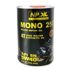 Aceite de motor NPOIL MONO 250 5W40 0,8L 1L 1.3L para motocicleta/scooter, en lata metálica, aceite sintético de alta calidad de Vietnam. - Product Image 5