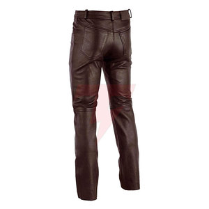 Custom <b>Men</b>’s <b>Leather</b> Pants Motorcycle Biker <b>Trousers</b> Slim Fit Genuine <b>Leather</b> Riding Fashion Streetwear Apparel - Product Image 2
