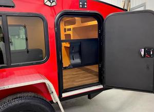 Mini caravane moderne, remorque de voyage, acier noir, tout-terrain, camping-car, imperméable, pour 2 à 6 personnes, utilisation familiale, remorque de camping AV - Product Image 6