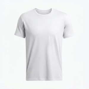 เสื้อยืดแขนสั้นผู้ชายสไตล์ลำลองสำหรับฤดูร้อน น้ำหนัก 180 กรัม แห้งเร็ว  รับสกรีนโลโก้ ดีไซน์เรียบง่าย ทรงหลวม สีพื้น - Product Image 2
