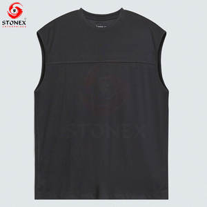 Débardeur pour homme en polyester et élasthanne, extensible, à séchage rapide, sans manches, respirant, pour l'entraînement et la course à pied - Product Image 4