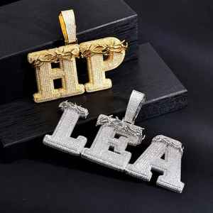 Most Selling Moissanite <b>Silver</b> Plated Sterling <b>Silver</b> Hip Hop High Quality Fine Jewelry Pendant Charms Luxury Looking Unisex - Product Image 2