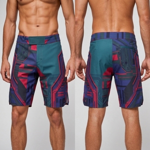 Pantalones Cortos Deportivos Profesionales con Tela Elástica, Tecnología de Absorción de Humedad y Diseño Cómodo para MMA - Product Image 4