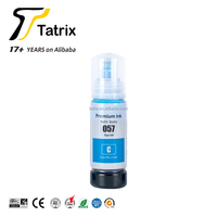 Tatrix 057 encre Compatible couleur bouteille à base d'eau recharge encre à jet d'encre en vrac 057 pour imprimante Epson L8058 L18058