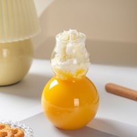Nouvelle bouteille en verre créative de style chinois en forme de gourde pour infusion froide, bouteille transparente pour café infusé à froid, tasse à eau résistante à la chaleur