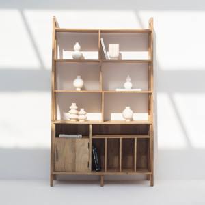 Vandana altis Mira ชั้นวางหนังสือทำจากไม้ที่ทันสมัยไม้เนื้อแข็งที่เก็บแบบเรียบง่ายการออกแบบเฟอร์นิเจอร์ - Product Image 3