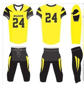 Uniformes de fútbol americano juvenil personalizados, aparejos transpirables, sarga bordada y sublimada a precio de fábrica, características de talla grande - Product Image 6