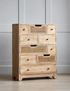 Mueble de Almacenamiento Moderno de Madera de Mango con Diez Cajones y 11 Puertas para Apartamento y Bar en Casa - Product Image 2