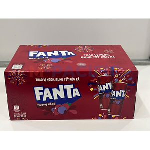 Boisson gazeuse aromatisée à la cerise COCA-COLA FANTA 320ML CANELE EN BOÎTE ORIGINE VIETNAM - Product Image 3