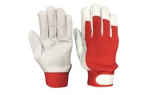 Gants de travail en cuir de chèvre pour hommes, gants industriels de construction, gants polyvalents - Product Image 3