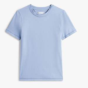 T-shirt noir en coton épais à manches courtes, coupe ajustée, haute qualité, OEM, vente en gros, personnalisé, pour femme, uni, délavé à l'acide - Product Image 5