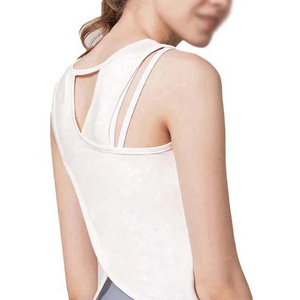 Breathable <b>Women</b>’s Sleeveless Athletic Tank <b>Top</b>, Racerback Heather Gym Shirt, Wholesale Custom Print Sportswear - Product Image 5