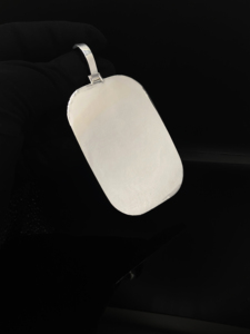 Pendentif unisexe en alliage plaqué argent avec diamants de luxe personnalisés, style Street Legacy Icon, par Ice Legacy - Product Image 4