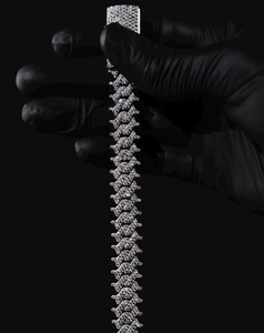 Bracelet cubain en moissanite glacée, argent 925, luxe, hip hop, bijou tendance pour homme et femme - Product Image 4
