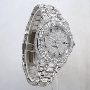 นาฬิกาข้อมือสแตนเลสสตีลหรูหราประดับโมอิสซาไนต์ ตัวเลขแบบอารบิก ระบบอัตโนมัติ รุ่นลิมิเต็ดอิดิชั่น สไตล์ฮิปฮอป แฟชั่นหรูสำหรับผู้ชาย - Product Image 2