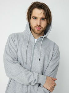 Sudadera con capucha para hombre, estilo streetwear, con cremallera, oversize, vintage, con lavado ácido y pedrería, suministro al por mayor - Product Image 4