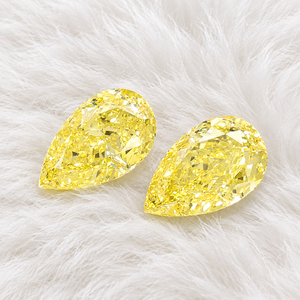 Diamant de laboratoire de 3,03 carats, forme poire, FANCY YELLOW VS1 |   Diamant CVD certifié IGI pour la fabrication de bijoux - Product Image 1