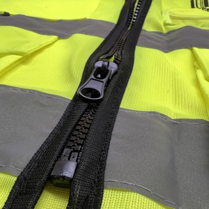 Chaleco de Seguridad de Poliéster Impermeable de Alta Visibilidad, Certificado EN, Reflectante, con Cierre y Bolsillos, Ropa de Trabajo Unisex de Alta Visibilidad - Product Image 5