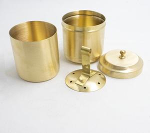 South Indian Traditional Brass Coffee Filter With Plunger Matte Finish Brewer Set For Kitchen Home Gifting Usage - Product Image 2