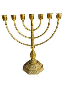 Candelabros Decorativos Menorah de Primera Calidad, Adorno Religioso para Festividades, Elegante Decoración para Mesa del Hogar, Opción de Regalo - Product Image 5