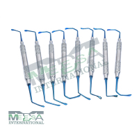Kit de 8 instruments de levage de sinus en titane, élévateurs manuels en acier chirurgical pour implants dentaires, consommables dentaires