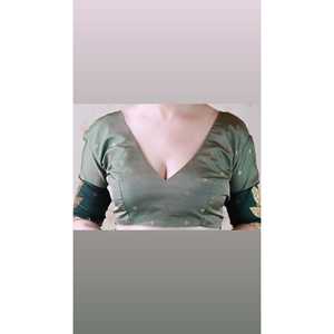 Elite Weaves Dusty Concept Floral Zari Woven Saree Grey Soft Silk Sari with Elegant Zari Work 650g - Product Image 6