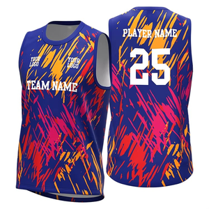 Uniforme de Baloncesto Personalizado Sublimado, Transpirable, de Malla, con Diseño Hexagonal en Degradado Azul y Blanco, Conjunto de Camiseta y Pantalones Cortos, Ropa Deportiva para Equipos, OEM - Product Image 3