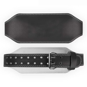 Ceinture de musculation en cuir unisexe avec boucle réglable pour l'entraînement de force et les séances de gym - Product Image 1