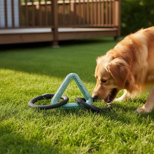 Cerceau triangulaire avec corde CityStyle TPR 44 cm, jouet interactif pour animaux de compagnie - Product Image 3