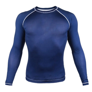 Rashguard de compression personnalisé respirant pour hommes, manches longues, Spandex/Polyester 220g, Fournisseur Fabricant - Product Image 5