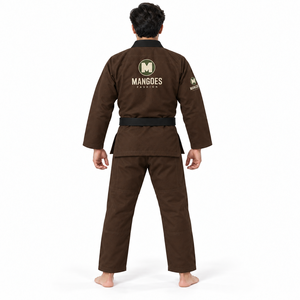 Kimono de Jiu-Jitsu Brésilien Premium MANGOES FASHION BJJ, uniforme en coton tissé perlé 440 GSM, coutures durables, léger - Product Image 3