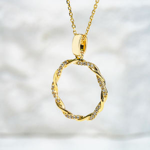 Colgantes de Diamantes Cultivados en Laboratorio de Diseño Único, Joyería Fina de Oro Genuino, Hechos a Medida, Disponibles al por Mayor en Grandes Cantidades - Product Image 4