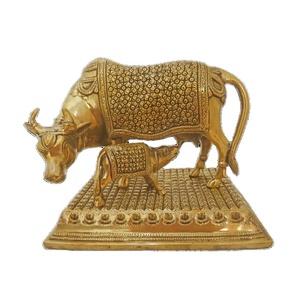 100% คุณภาพทองเหลืองที่มีการตลาดสูงวัวทองเหลืองและกฤษณะที่มีคุณภาพคลาสสิกของคุณบ้านสำนักงานตารางตกแต่งและของขวัญ - Product Image 1