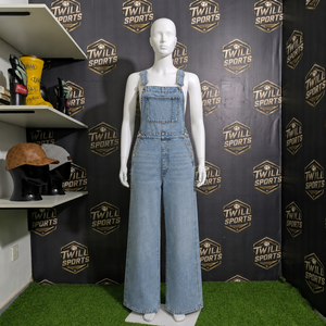 Mono vaquero de algodón para mujer con diseño personalizado, de una pieza, holgado, largo, para verano - Product Image 4