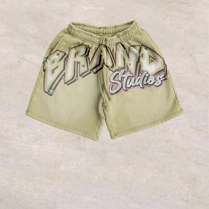 Conjunto de Camiseta y Pantalones Cortos de Verano con Estampado DTG y Lavado Ácido Personalizado, 2 Piezas, 100% Algodón, Secado Rápido, Ropa Casual Urbana para Hombre - Product Image 4