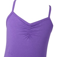 Leotardos de Gimnasia Personalizados para Niñas, de Algodón y Elastano, Manga Larga, Color y Logotipo Personalizables, Ropa de Baile con Cintura Elástica Alta
