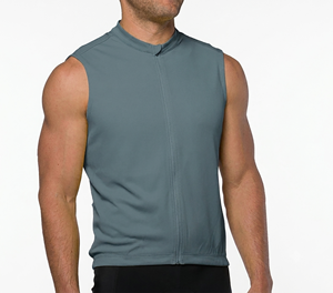 Maillot de Ciclismo Personalizado Unisex sin Mangas con Cremallera Completa, Transpirable, que Absorbe la Humedad, con Impresión por Sublimación, Opción de Equipo Personalizado - Product Image 3