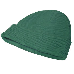 Bonnet tricoté croisé personnalisé en acrylique doux de qualité supérieure, bonnet d'hiver pliable, marque privée, OEM, ODM, vente en gros, mode - Product Image 3