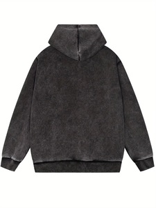 Sudadera con Capucha Vintage Personalizable para Hombre, 100% Algodón, Corte Regular, Forro Polar de Alta Calidad, Transpirable, Ecológica, Resistente al Viento, Talla Grande - Product Image 2