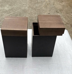 Urna de Madera Hecha a Mano, Caja de Cremación en Forma de Cubo, Acabado en Madera Natural, Duradera, Recuerdo Conmemorativo para Adultos - Product Image 5
