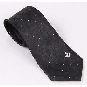 Cravate en soie à motif uni pour la franc-maçonnerie, cravate carrée de haute qualité, écologique, décontractée et formelle pour homme - Product Image 2