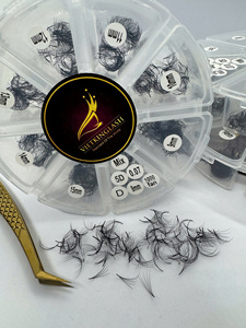 ขนตาปลอมแบบแพ็คเกจจิ้งเองได้ ขนาดผสม 3D-20D  แบบ C D Curl ความยาวผสม  ฐานแคบบาง  ขนสังเคราะห์  บรรจุหลายกล่อง - Product Image 4