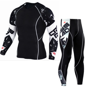 เสื้อรัดรูปผู้ชายสำหรับ MMA BJJ ระบายอากาศได้ดี แห้งเร็ว ป้องกันรังสียูวี UPF50+ เป็นมิตรกับสิ่งแวดล้อม ป้องกันแบคทีเรีย - Product Image 4