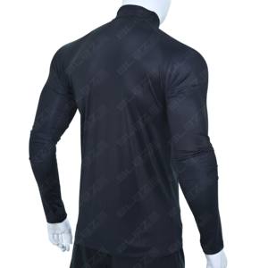 Camiseta Deportiva de Manga Larga para Hombre, Cuello Redondo, Secado Rápido, Transpirable, Cuello Alto con Cierre de 1/4, Estilo Simple para Deportes y Running - Product Image 3