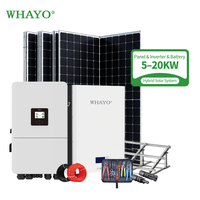 Système d'énergie solaire hybride résidentiel Whayo respectueux de l'environnement avec batterie LiFePO4 à émissions zéro et onduleur MPPT