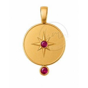 Collar con Colgante de Disco de Ágata Druzy Clásico Cristiano de Lujo, Chapado en Oro, para Mujer, Joyería de Latón Hecha a Mano, Diseño de Estrella, Regalo - Product Image 1